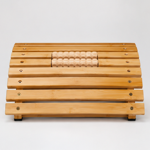Ergonomic Wooden Footrest