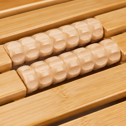 Ergonomic Wooden Footrest