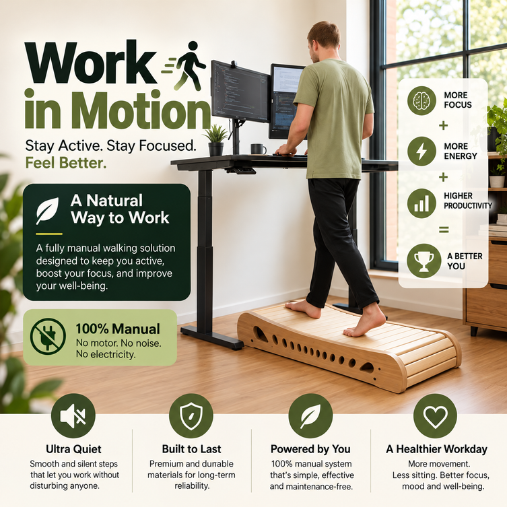 Orvian Premium Wooden Office Walker